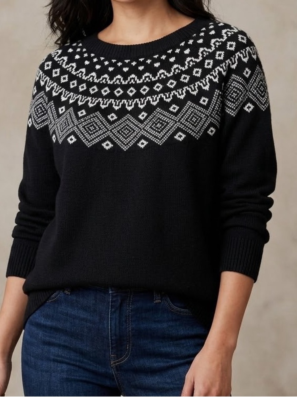 Sunice Fair Isle Crewneck Sweater